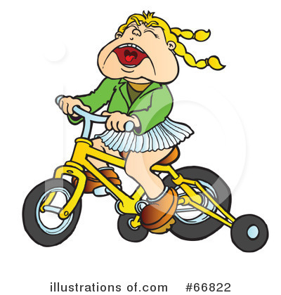 Royalty-Free (RF) Bicycle Clipart Illustration by Snowy - Stock Sample #66822