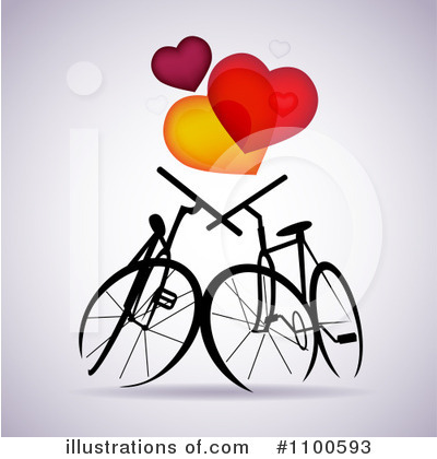 Royalty-Free (RF) Bicycles Clipart Illustration by Eugene - Stock Sample #1100593