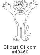 Big Cat Mascot Clipart #49460 by Mascot Junction