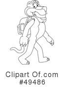 Big Cat Mascot Clipart #49486 by Mascot Junction