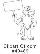 Big Cat Mascot Clipart #49489 by Mascot Junction