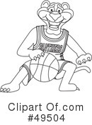 Big Cat Mascot Clipart #49504 by Mascot Junction