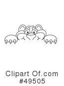 Big Cat Mascot Clipart #49505 by Mascot Junction