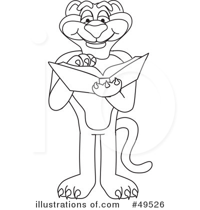 Royalty-Free (RF) Big Cat Mascot Clipart Illustration by Mascot Junction - Stock Sample #49526