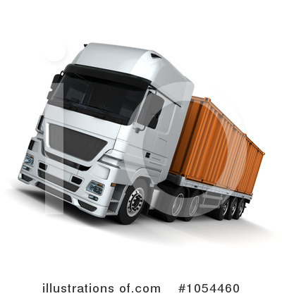 Cargo Truck Clipart #1054460 by KJ Pargeter
