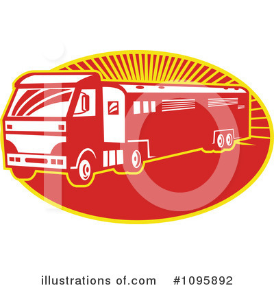 Big Rig Clipart #1095892 by patrimonio