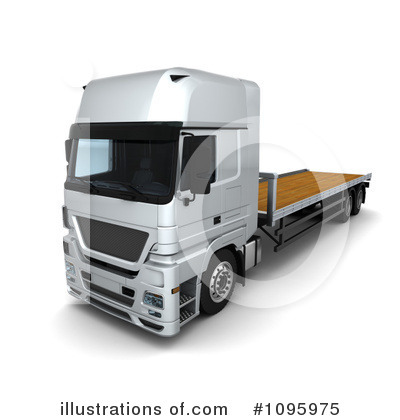 Cargo Truck Clipart #1095975 by KJ Pargeter