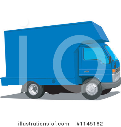 Moving Truck Clipart #1145162 by patrimonio