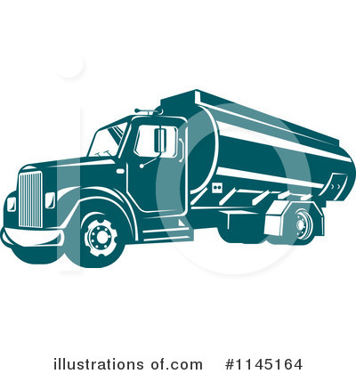 Tanker Truck Clipart #1145164 by patrimonio