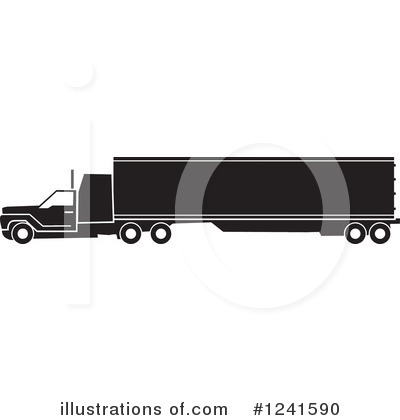Big Rig Clipart #1241590 by Johnny Sajem