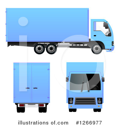Royalty-Free (RF) Big Rig Clipart Illustration by vectorace - Stock Sample #1266977