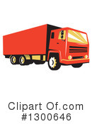 Big Rig Clipart #1300646 by patrimonio