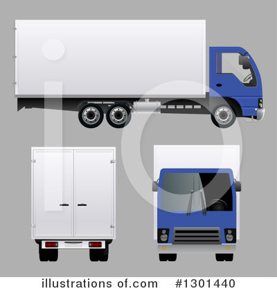 Royalty-Free (RF) Big Rig Clipart Illustration by vectorace - Stock Sample #1301440