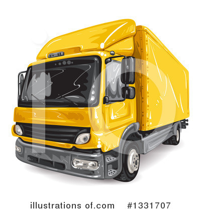 Royalty-Free (RF) Big Rig Clipart Illustration by merlinul - Stock Sample #1331707