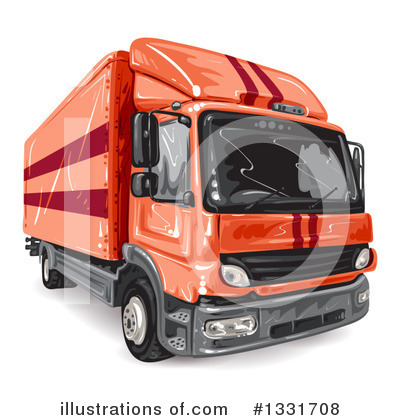 Royalty-Free (RF) Big Rig Clipart Illustration by merlinul - Stock Sample #1331708