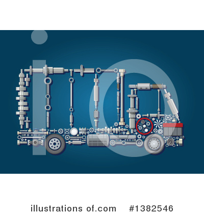 Royalty-Free (RF) Big Rig Clipart Illustration by Vector Tradition SM - Stock Sample #1382546