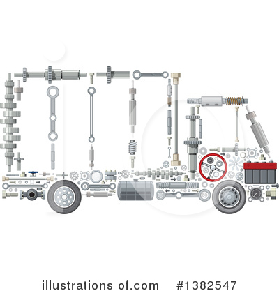 Royalty-Free (RF) Big Rig Clipart Illustration by Vector Tradition SM - Stock Sample #1382547