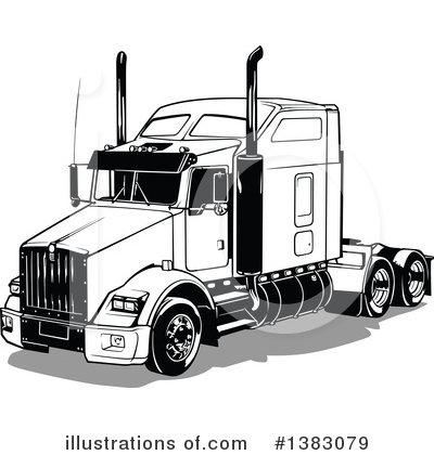 Trucking Clipart #1383079 by dero