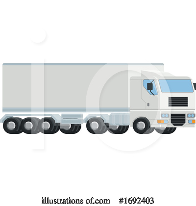 Big Rig Clipart #1692403 by AtStockIllustration