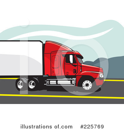 Trucking Industry Clipart #225769 by David Rey