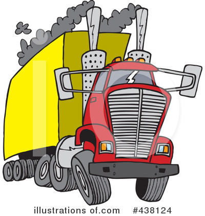 Royalty-Free (RF) Big Rig Clipart Illustration by toonaday - Stock Sample #438124