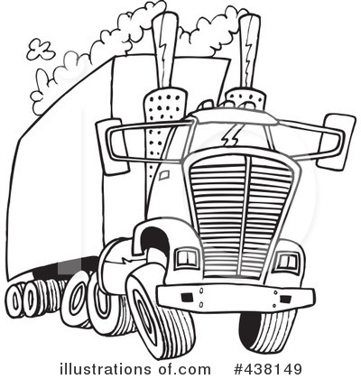 Royalty-Free (RF) Big Rig Clipart Illustration by toonaday - Stock Sample #438149