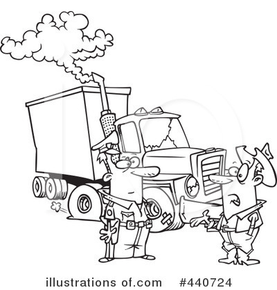 Royalty-Free (RF) Big Rig Clipart Illustration by toonaday - Stock Sample #440724