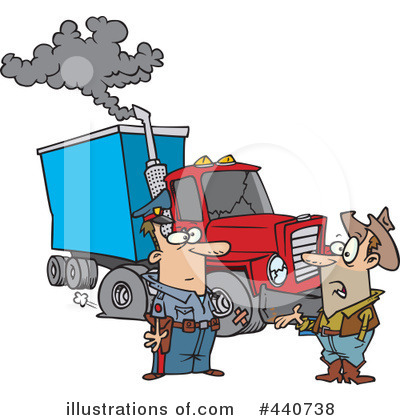 Royalty-Free (RF) Big Rig Clipart Illustration by toonaday - Stock Sample #440738