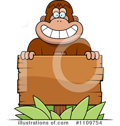 Royalty-Free (RF) Bigfoot Clipart Illustration by Cory Thoman - Stock Sample #1109754