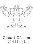 Bigfoot Clipart #1418418 by Cory Thoman