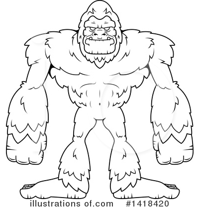 Royalty-Free (RF) Bigfoot Clipart Illustration by Cory Thoman - Stock Sample #1418420