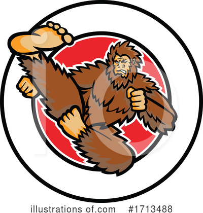 Bigfoot Clipart #1713488 by patrimonio