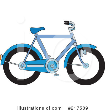 Royalty-Free (RF) Bike Clipart Illustration by Lal Perera - Stock Sample #217589