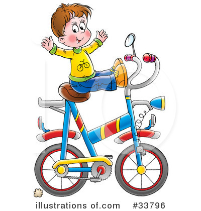 Royalty-Free (RF) Bike Clipart Illustration by Alex Bannykh - Stock Sample #33796