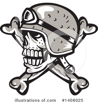 Skull Clipart #1408025 by patrimonio