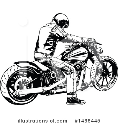 Royalty-Free (RF) Biker Clipart Illustration by dero - Stock Sample #1466445