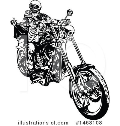 Royalty-Free (RF) Biker Clipart Illustration by dero - Stock Sample #1468108