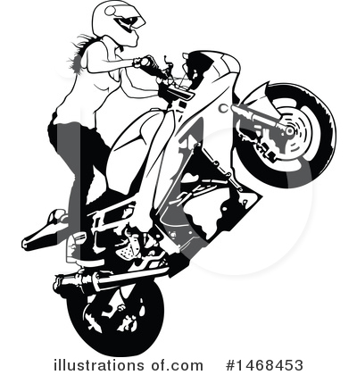 Royalty-Free (RF) Biker Clipart Illustration by dero - Stock Sample #1468453