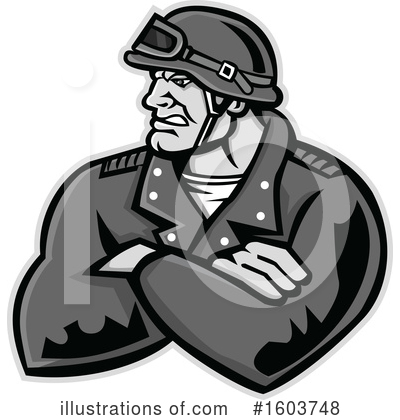 Motorcyclist Clipart #1603748 by patrimonio