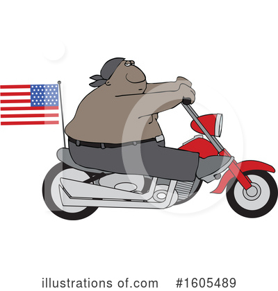 Royalty-Free (RF) Biker Clipart Illustration by djart - Stock Sample #1605489