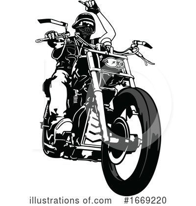 Motorcyclist Clipart #1669220 by dero