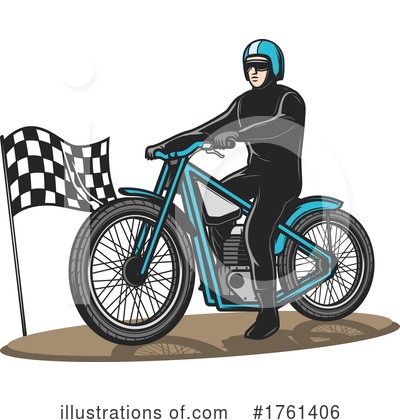 Dirt Bike Clipart #1761406 by Vector Tradition SM