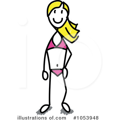 Royalty-Free (RF) Bikini Clipart Illustration by Frog974 - Stock Sample #1053948