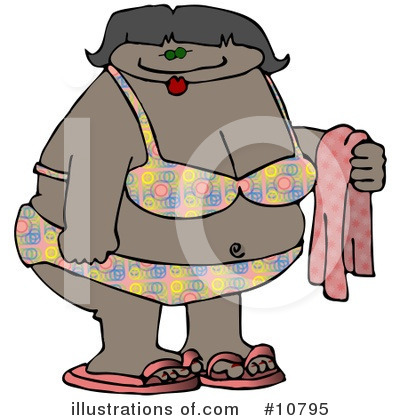 Royalty-Free (RF) Bikini Clipart Illustration by djart - Stock Sample #10795