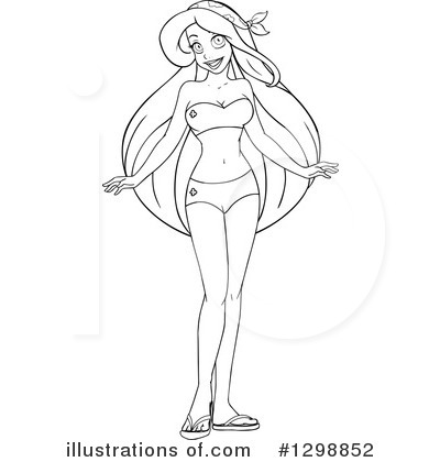 Royalty-Free (RF) Bikini Clipart Illustration by Liron Peer - Stock Sample #1298852