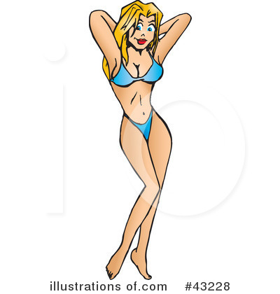 Bikini Clipart #43228 by Dennis Holmes Designs