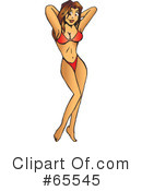 Bikini Clipart #65545 by Dennis Holmes Designs