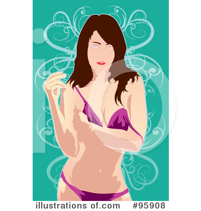 Royalty-Free (RF) Bikini Clipart Illustration by mayawizard101 - Stock Sample #95908