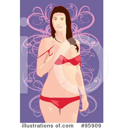 Royalty-Free (RF) Bikini Clipart Illustration by mayawizard101 - Stock Sample #95909