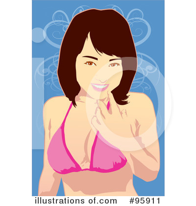 Royalty-Free (RF) Bikini Clipart Illustration by mayawizard101 - Stock Sample #95911
